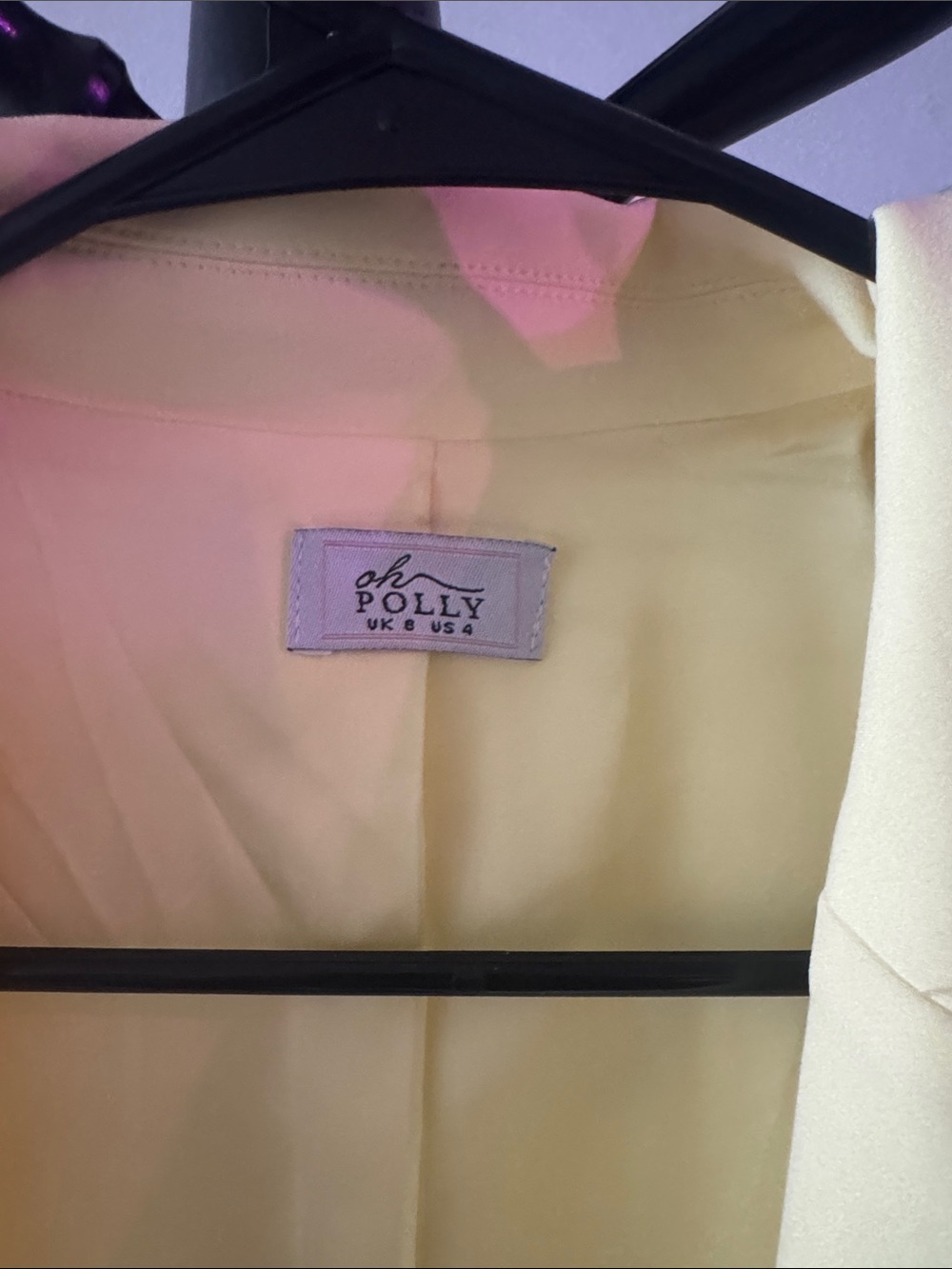 Oh Polly Pastel Yellow 2 Piece Pant Suit - Picture 2 of 4